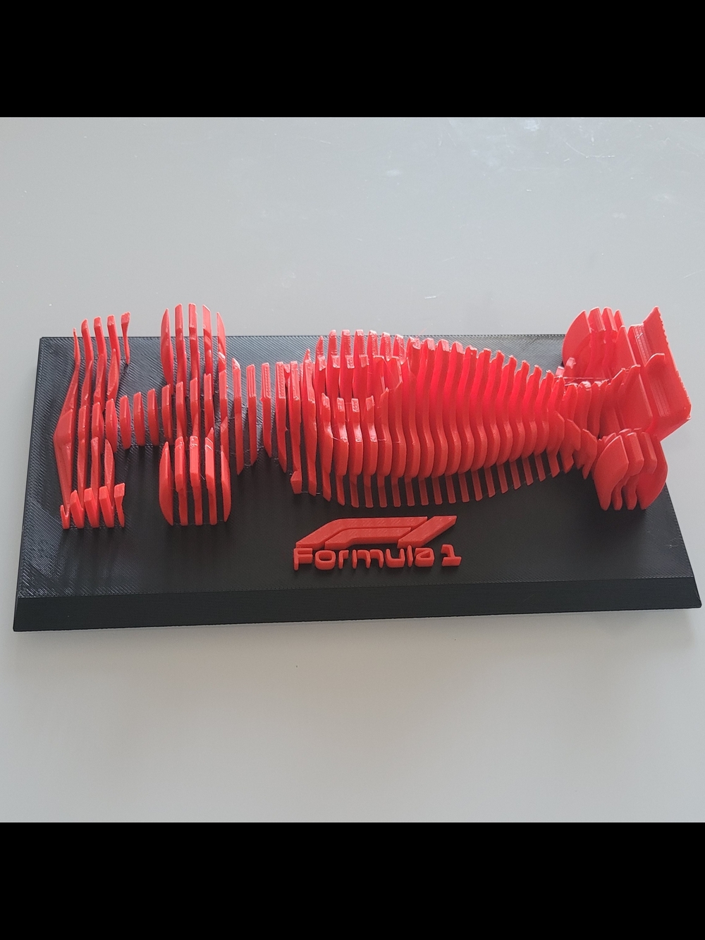 Formula 1 Race Car Office Decor Layered Custom 3D Printed Room Decoration F1